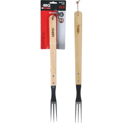 12. WIDELEC DO GRILLA 46CM Z DREWNIANĄ RĄCZKĄ