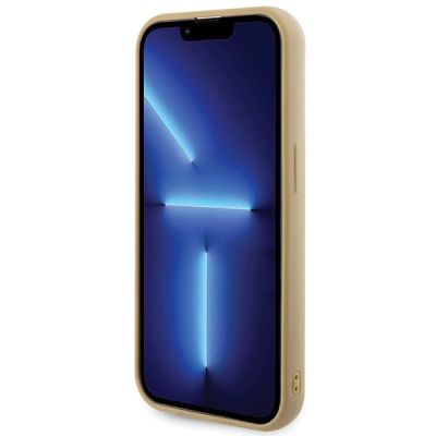 5. Etui Guess Disco Metal Script na iPhone 15 Pro - złote