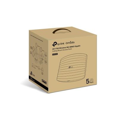 5. TP-Link Omada EAP245(5-PACK) punkt dostępowy WLAN 1750 Mbit/s Biały Obsługa PoE