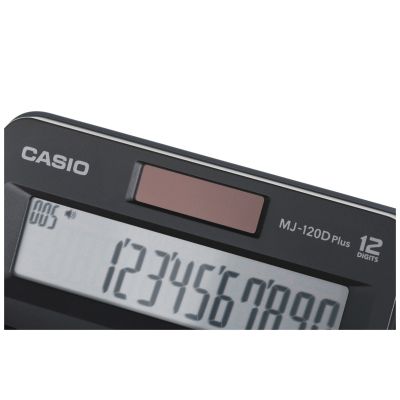 3. CASIO KALKULATOR BIUROWY MJ-120D PLUS CZARNY, 12 CYFROWY WYŚWIETLACZ