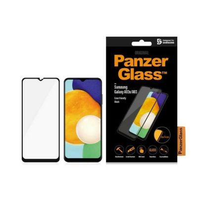 Szkło hartowane PanzerGlass E2E Regular na Samsung Galaxy A03 - z czarną ramką