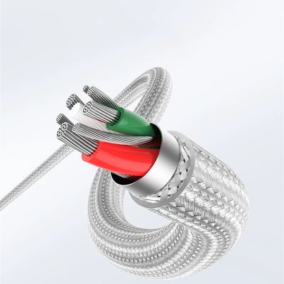 8. Kabel Ugreen US304 70523 USB-C / Lightning MFi 1m - srebrny