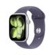 Apple Watch Series 11 GPS + Cellular 46mm Silver Aluminium Case with Purple Fog Sport Band - S/M
