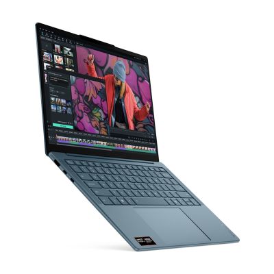 3. Lenovo Yoga Slim 7 14AKP10 Ryzen AI 5 340 14" WUXGA OLED 400nits Glossy 60Hz 16GB LPDDR5x SSD512 Radeon 840M Graphics 70Wh Win11 Tidal Teal