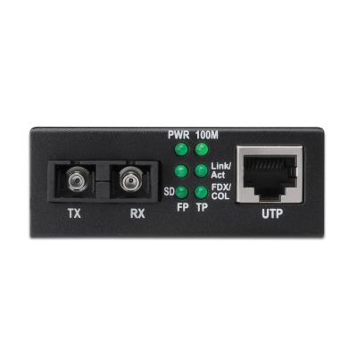 2. Digitus Media konwerter RJ45 10/100Base-TX na SC duplex 100Base-FX, Tx/Rx 1310nm, 20 km