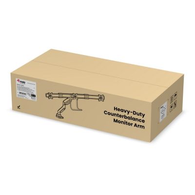 12. Wyposażenie: Uchwyt biurkowy 17"-27"/3TFT 360 Sprężyna gazowa 6 kg srebrny lite Sprzedaż detaliczna