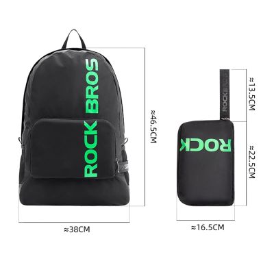 17. Plecak Rockbros H10-BK sportowy składany 18 l - czarny
