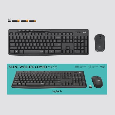 4. Zestaw LOGITECH MK295 US Silent Wireless