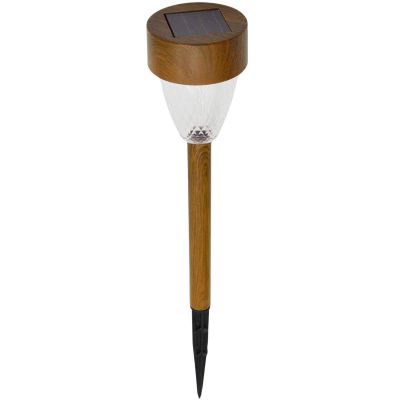 17. LAMPA SOLARNA IMITACJA DREWNA 7x37CM