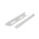 LANBERG ZESTAW SZYN MONTAŻOWYCH DO SZAF RACK 19" PRZESUWNE 397-680MM SZARY