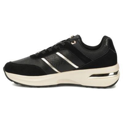 2. Skórzane półbuty damskie sneakersy czarne Filippo DP7772