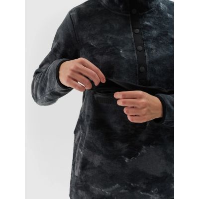 3. Polar ze stójką oversize damski 4F 4FWAW24TFLEF298-90A