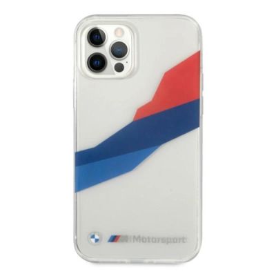 3. Etui BMW Motorsport Tricolor na iPhone 12 Pro Max - przezroczyste