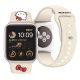 4. Pasek Hello Kitty Silicone Kitty Head na Apple Watch 38/40/41mm - beżowy