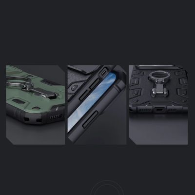 16. Nillkin CamShield Armor Pro Magnetic Case etui iPhone 14 Plus magnetyczny pokrowiec MagSafe z osłoną na aparat niebieskie