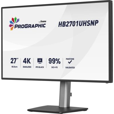 5. iiyama PROGRAPHIC HB2701UHSNP-B1 monitor komputerowy 68,6 cm (27") 3840 x 2160 px 4K Ultra HD LCD Czarny