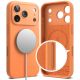 3. Etui Ringke Silicone Magnetic MagSafe na iPhone 17 Pro Max - pomarańczowe
