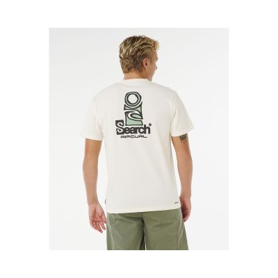 2. Koszulka męska RIP CURL Vaporcool Search Stack Tee biała