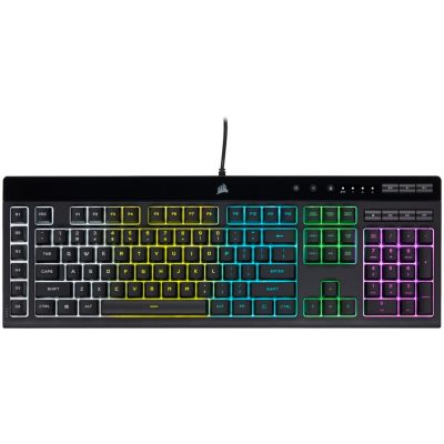 21. Corsair K55 RGB PRO klawiatura Gaming USB QWERTZ Niemiecki Czarny