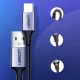 5. Kabel Ugreen US288 60124 USB-A / USB-C QC 3.0 3A 0.25m - szary