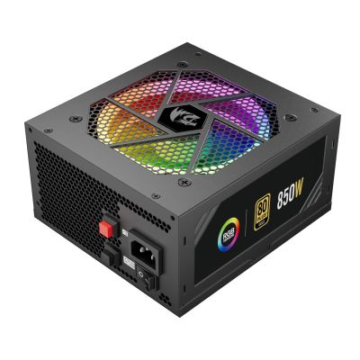 6. REDRAGON GC-PS007-1-V2 850W 80 Plus Gold LED moduł zasilaczy Czarny