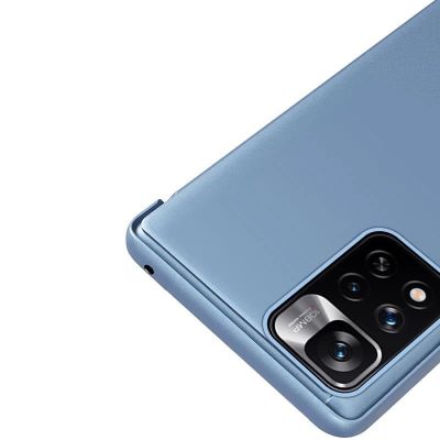 4. Clear View Case futerał etui z klapką Realme 9 Pro czarny