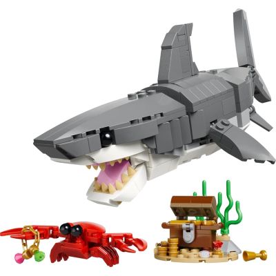 3. LEGO CREATOR 3 W 1 31381 Groźny rekin i skrzynia ze skarbem
