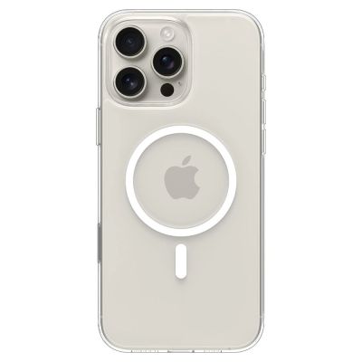 4. Etui Spigen Thin Fit MagSafe na iPhone 16 Pro Max - przezroczysto-białe