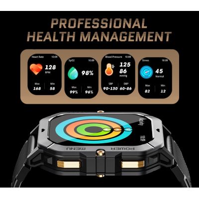 12. Smartwatch Męski Rubicon RNCF23-1 BLACK