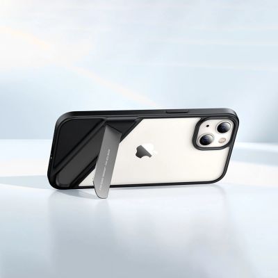 2. Ugreen Fusion Kickstand Case sztywne etui z żelową ramką i podstawką do iPhone 13 Pro czarny (90153)
