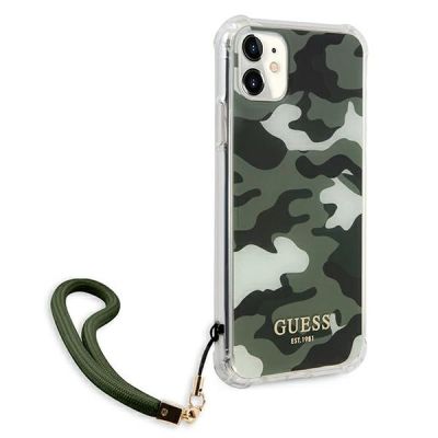 4. Etui Guess Camo Collection na iPhone 11 / Xr - zielone