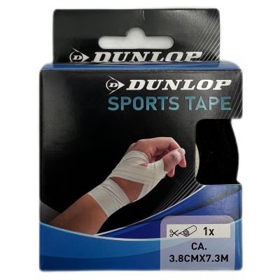 9. TAŚMA TEJP TAPE SPORTOWA KINESIOLOGICZNA 7,3Mx3,8CM DUNLOP CZARNY