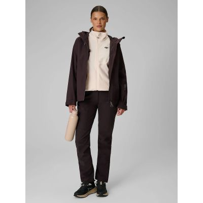 Spodnie trekkingowe softshell wiatroodporne membrana 10000 damskie 4F 4FRAW26TFTRF1608-80S