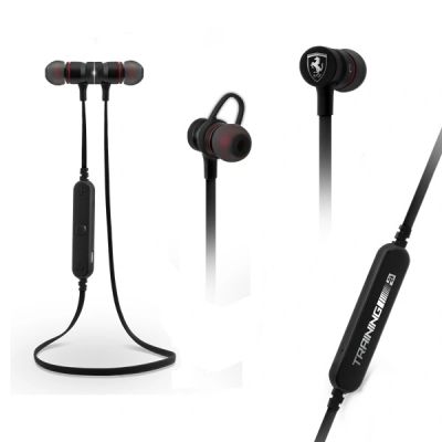 Słuchawki bezprzewodowe Ferrari FETEPRCB Bluetooth - czarne