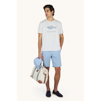 2. Torba Paul&Shark unisex z tkaniny — mleczna biel, model 26418103-469