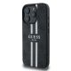 3. Etui Guess 4G Printed Stripes MagSafe na iPhone 16 Pro Max - czarne