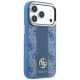 4. Etui Guess 4G with Stripe Round and Classic Logos MagSafe na iPhone 17 Pro / 18 Pro - niebieskie