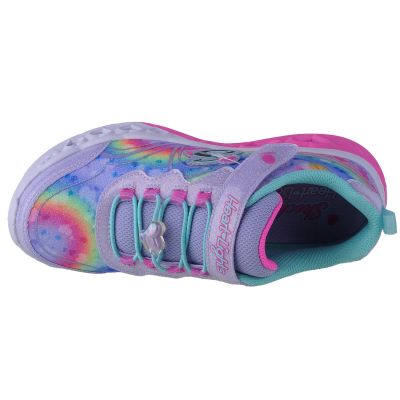 3. Skechers Flutter Heart Lights - Groovy Swirl 303253L-LVAQ Różowe 30