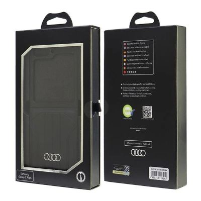 8. Etui Audi Synthetic Leather MagSafe na Samsung Galaxy Z Flip 6 - czarne