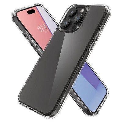 17. Etui Spigen Ultra Hybrid na iPhone 15 Pro Max - przezroczysto-matowe