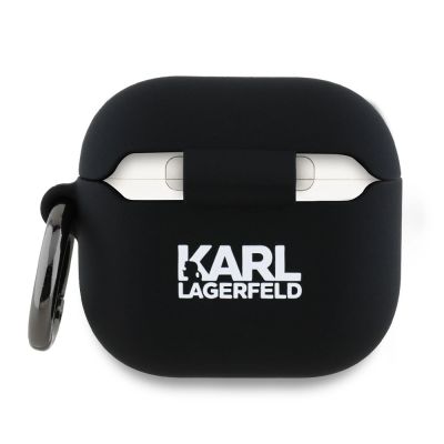 2. Etui Karl Lagerfeld Silicone Choupette Head 3D na AirPods 4 - czarne