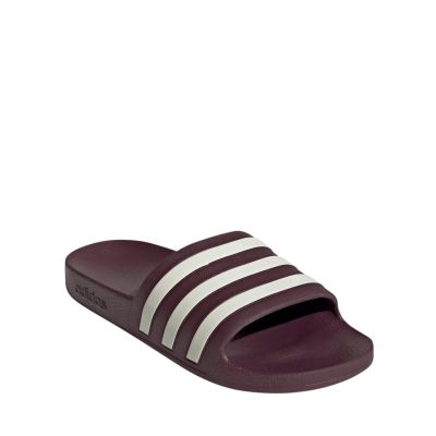 2. Klapki adidas Adilette Aqua bordowe KJ7353