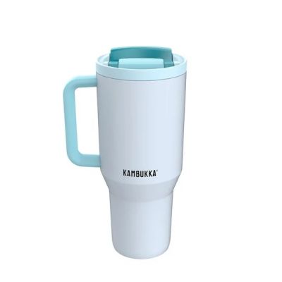 3. Kubek termiczny z teleskopową słomką Kambukka Rio Tumbler 950ml Frosty Coconut