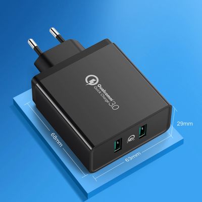 5. Ugreen ładowarka sieciowa 2xUSB-A 36W QC3.0 czarna (CD161)
