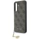 5. Etui Guess 4G Charms Collection na Samsung Galaxy A56 - brązowe