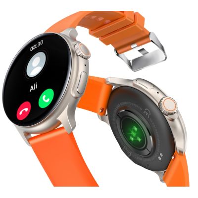 4. Smartwatch Męski RUBICON RNCF12 Tytan/Orange SMARUB245