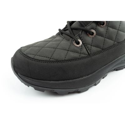 6. Lee Cooper buty sportowe damskie zimowe trekkingowe ocieplane czarne skóra ekologiczna