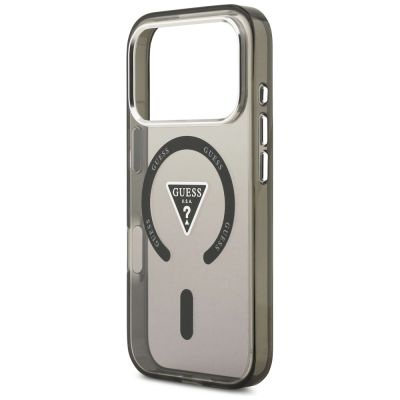 6. Etui Guess IML Gradient Triangle Logo MagSafe na iPhone 17 Pro Max - czarne