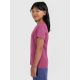 5. T-shirt regular gładki dziewczęcy 4F 4FJRAW25TTSHF3233-50S
