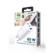 5. GEMBIRD SZYBKA ŁADOWARKA USB POWER DELIVERY USB TYPU C, 3X USB, 65 W, GAN BIAŁA